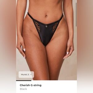 Lounge - Cherish Thong - Black S